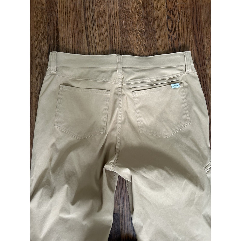 Orvis All-Weather Comfort Men's Beige Stretch Water Repellent Pants 34x29 - Picture 10 of 10